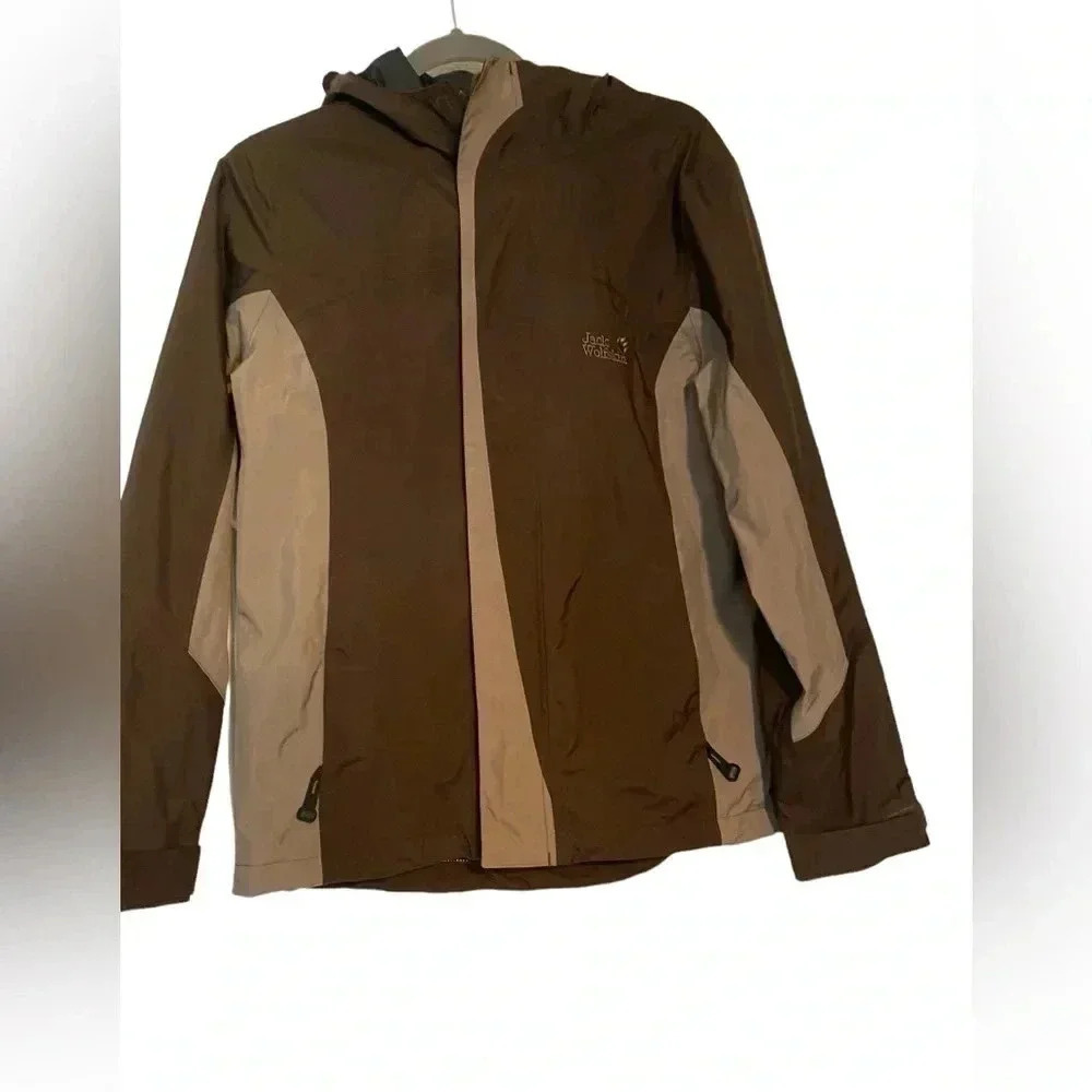 Jack Wolfskin Raincoat brown 2 tone